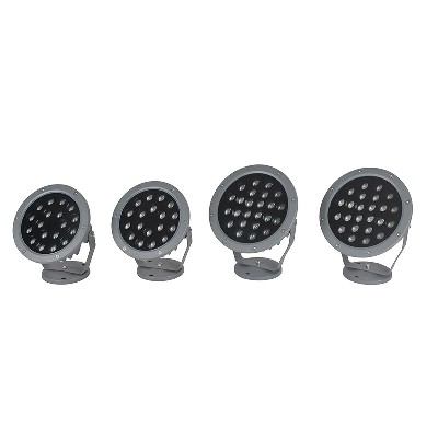 LED投光灯AC220V圆形插地照树灯户外防水园林聚光灯景观投射灯
