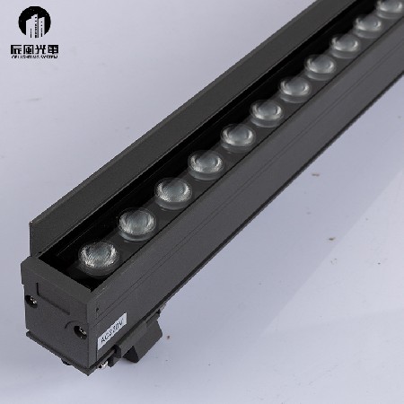 户外照明LED洗墙灯线性户外灯带挡板结构防水24W36W多色工程灯具