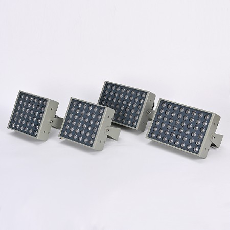 Outdoor lighting floodlights, park scenic spots, tree lights, LED floodlights, square die cast 36W seven color RGB spotlights