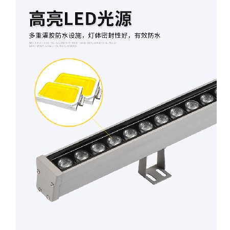 LED wall washing lamp, building body lighting lamp, outdoor waterproof lamp, colorful 24V line lamp outline