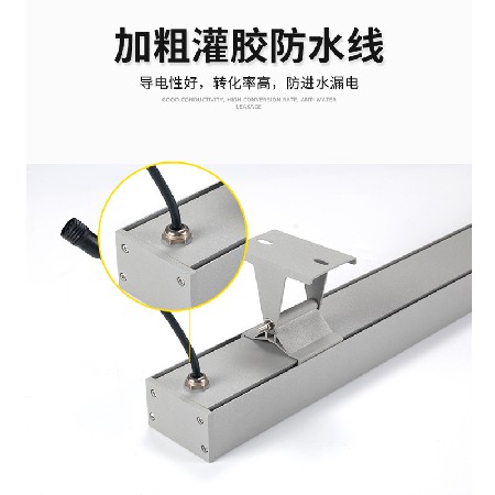 LED wall washer, outdoor waterproof indoor line light, spotlight, building body, bridge lighting, external wall 24V rainbow sign light