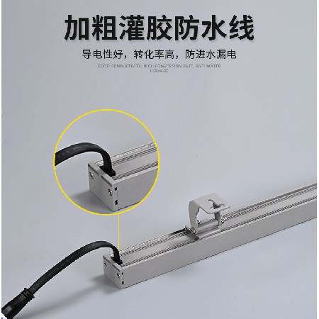 Outdoor waterproof building exterior wall lighting project, advertising bridge outline light, low-voltage 24V outdoor lighting, wall washing light