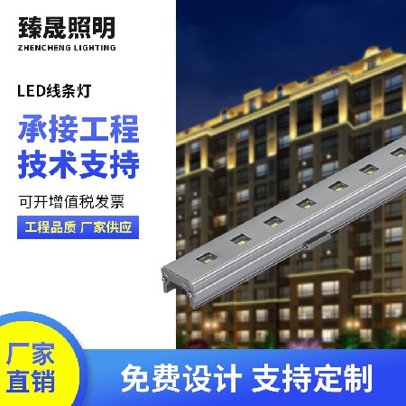 LED Line Light Outdoor Waterproof 24V Exterior Wall Light Contour Light Building Lighting Engineering Advertising Colorful Line Light