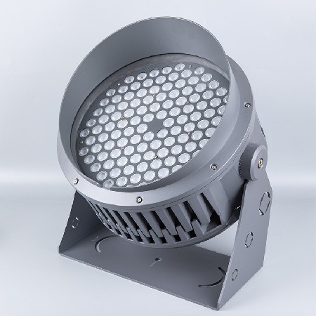 Source manufacturer high-power multi specification circular LED floodlight, municipal lighting engineering rainproof RGBW floodlight