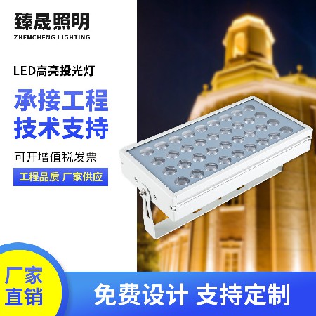 Waterproof bridge beam light LED floodlight spotlight high-power tree light waterproof outdoor projection light aluminum floodlight