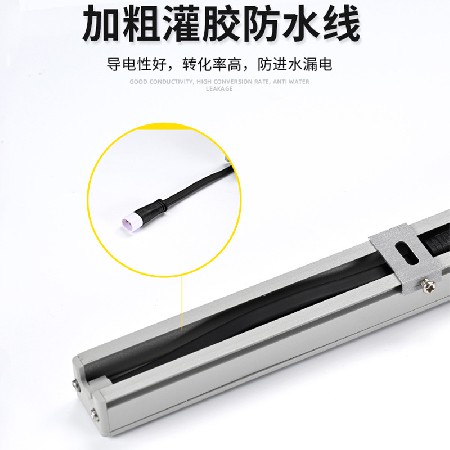 Manufacturer's direct supply of LED line lights for building exterior walls, 12W aluminum line outdoor lighting project, LED line lights